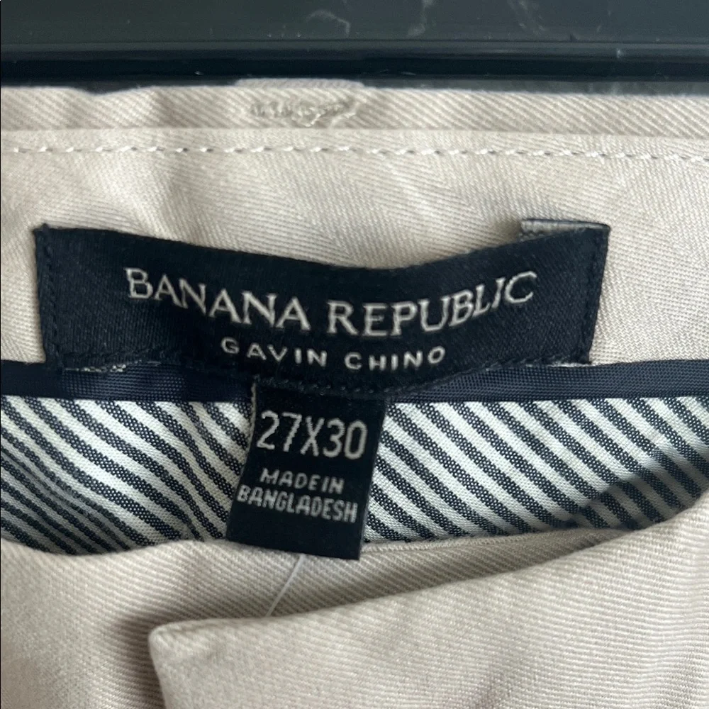NWT Banana Republic Gavin Beige Chinos 27x30. Was $59